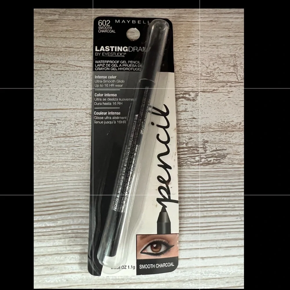 MAYBELLINE LASTING DRAMA GEL EYELINER SMOOTH CHARCOAL NEW